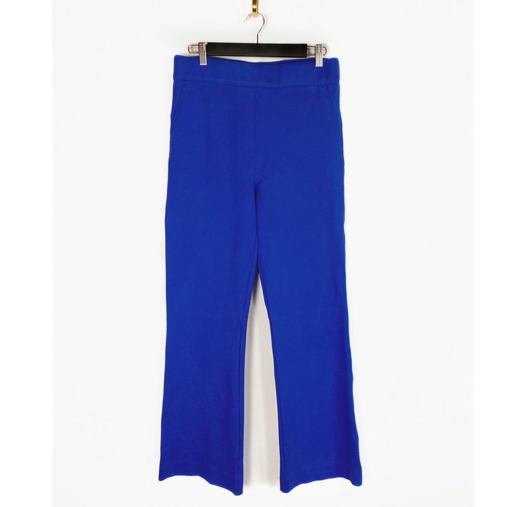 SPANX PerfectFit supersmooth Ponte Wide Leg Royal Blue Pants size L